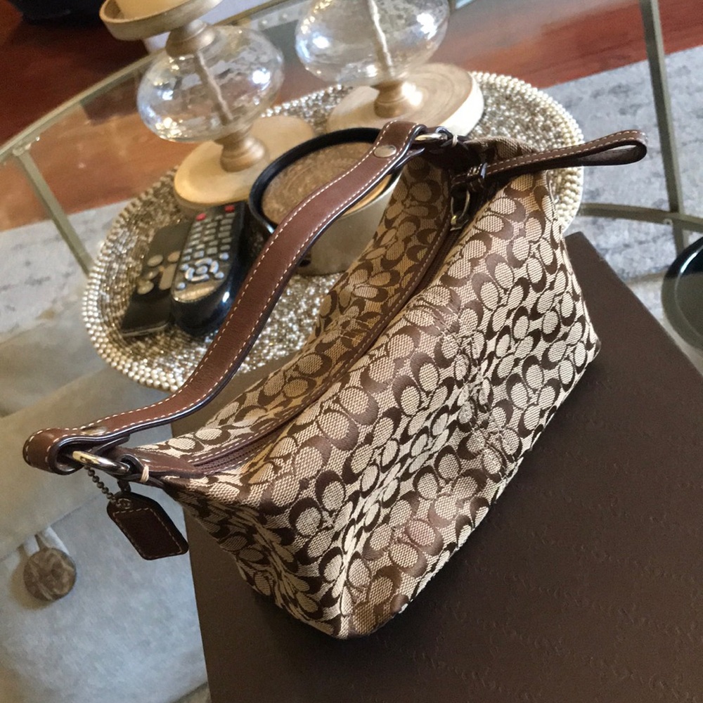Small Brown/Tan Coach purse